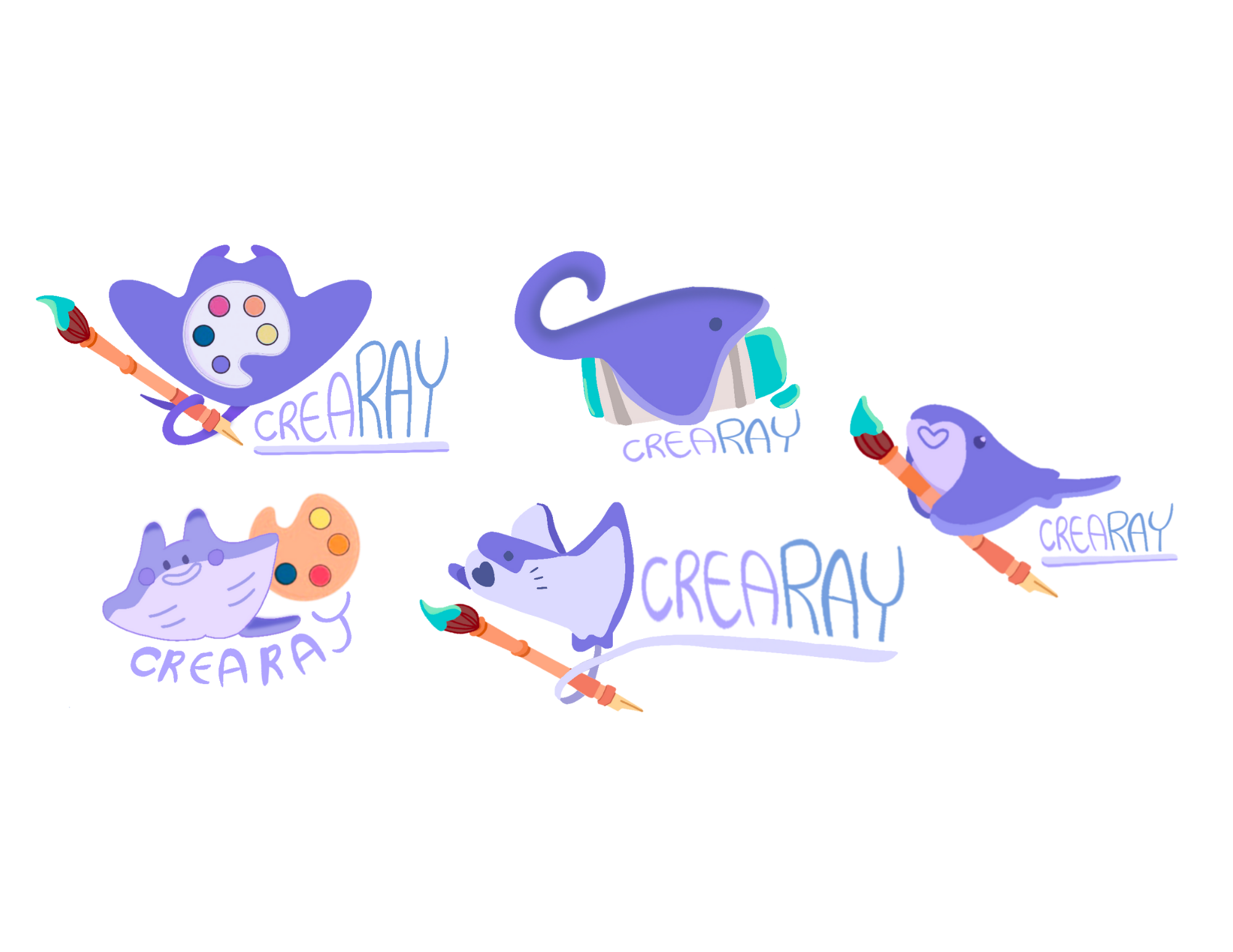 Crearay Logo Colored Concepts